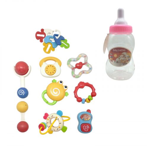 Брязкальце набір 12шт.  бутилочка  мініатюра фото 1