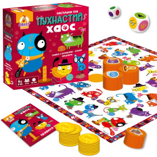 Гра настільна розважальна.  Пухнастий хаос  мініатюра фото 1
