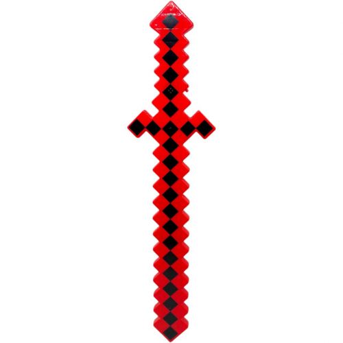 Меч зі світлом "Майнкрафт" 62 см (ЧЕРВОНИЙ)  мініатюра фото 1