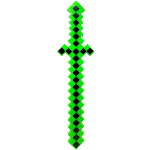 Меч зі світлом "Майнкрафт" 62 см (САЛАТОВИЙ)  мініатюра фото 1