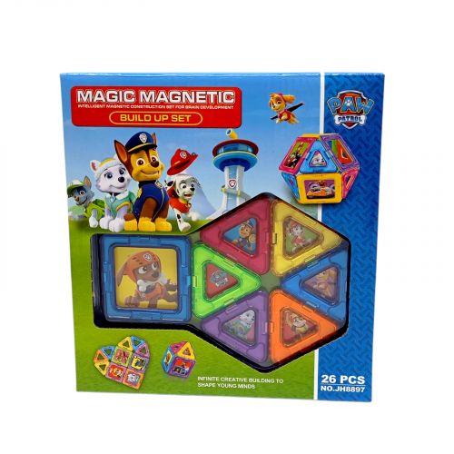 Магнитный конструктор ЩЕНЯЧИЙ ПАТРУЛЬ, 26 дет фото