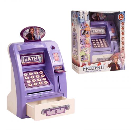 Сейф “Банкомат”, звук, підсвічування, імітація сканування відбитка пальця, банкноти, картка, інструкція, в коробці  мініатюра фото 1