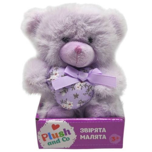 Мяка іграшка "Plush and Co.  ВЕДМЕДИК" (БУЗКОВИЙ) 13 см  мініатюра фото 1