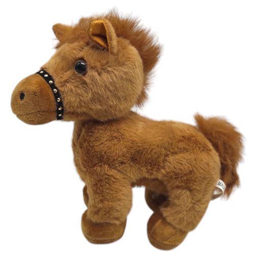 М'яка іграшка "Коник" 16 см (КОРИЧНЕВИЙ)  мініатюра фото 1