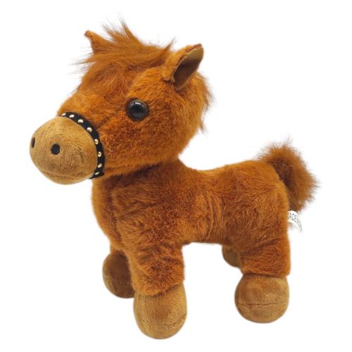 Мʼяка іграшка "Коник" 16 см (СВІТЛО-КОРИЧНЕВИЙ)  мініатюра фото 1