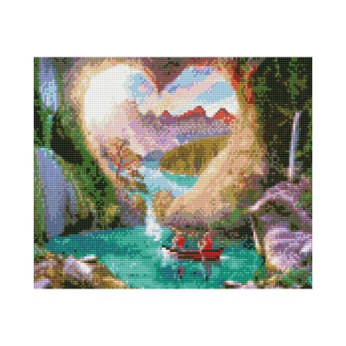 Уцінка.  Алмазна мозаїка "Серце" - Пошкоджена слюда  мініатюра фото 1