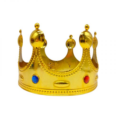 Карнавальна корона Короля золото  мініатюра фото 1