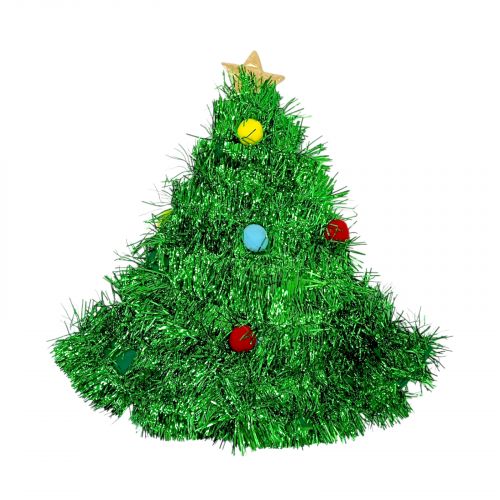 Новорічна шапка Ялинка з іграшками 45 см  мініатюра фото 1