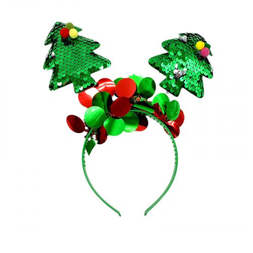 Новорічні обручі ялинки-хлопавки 24 см  мініатюра фото 1