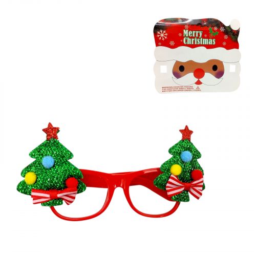 Новорічні окуляри Ялинки 9 см  мініатюра фото 1