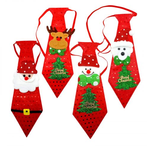Новорічні краватки чотири види  мініатюра фото 1