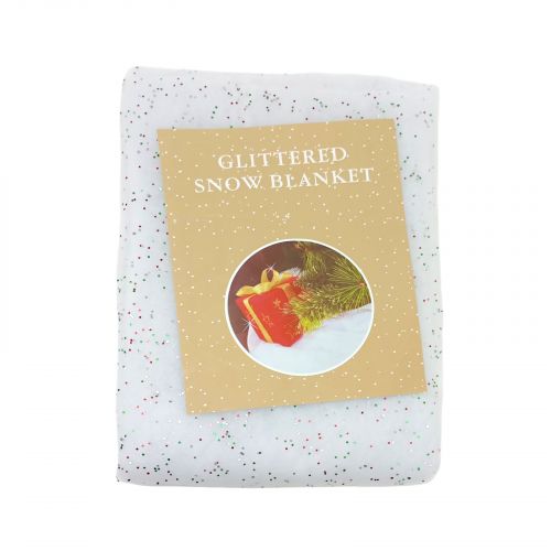 Штучне снігове покривало з блискітками 1 м  мініатюра фото 1