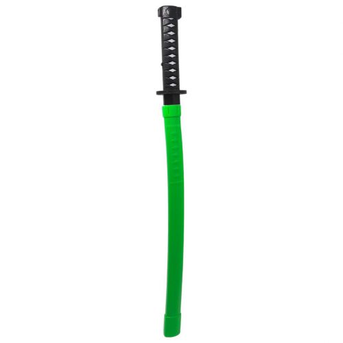 Меч пластиковий "КАТАНА" 67 см (звук, підсвічування), зелений  мініатюра фото 1