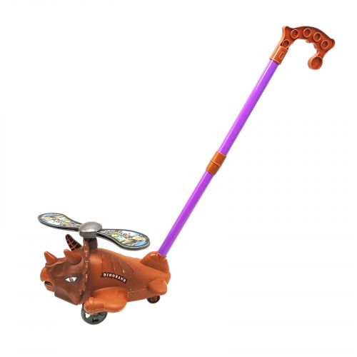 Каталка ДИНОЗАВР (КОРИЧНЕВИЙ)  мініатюра фото 1