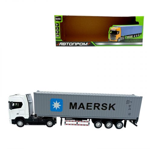 ФУРА АВТОПРОМ (БІЛА) КАБІНА (СІРИЙ) ПРИЧІП 33 СМ.  мініатюра фото 1