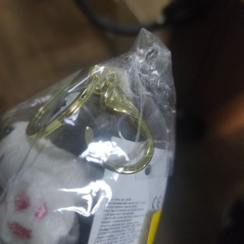 Уценка. Брелок ПЕС батон 17см (СЕРЫЙ) Отломано крепление фото