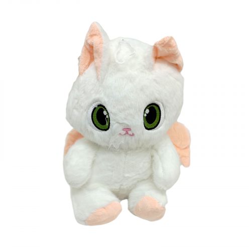 Котик з крилами 25 см (БІЛИЙ)  мініатюра фото 1