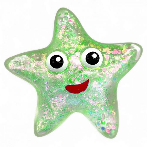 Антистрес жуйка-тягучка "Зірка" (салатовий) фото