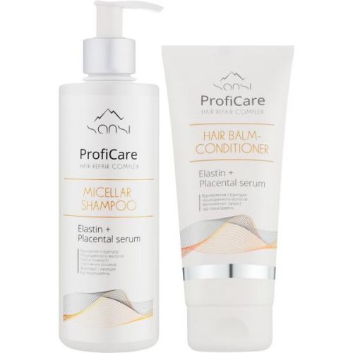 Sansi ProfiCare Hair repair complex, Набір шампунь 400г + бальзам 200мл  мініатюра фото 1