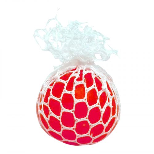 Антистрес мізки в білій сітці (ЧЕРВОНИЙ)  мініатюра фото 1