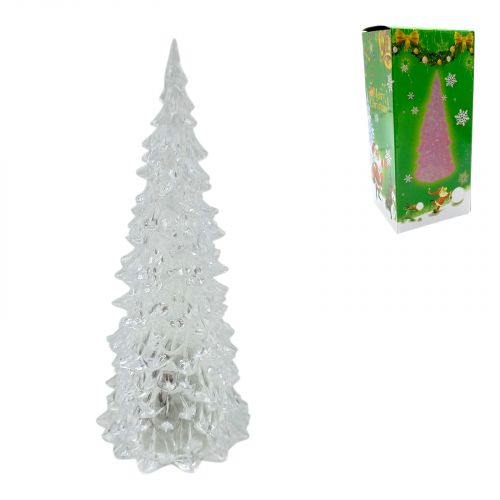 Елка 17см прозрачная LED  мініатюра фото 1