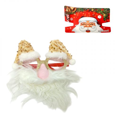 Очки новогодние "Санта с носом и бородой"  мініатюра фото 1