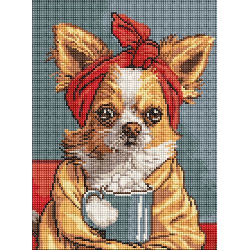 Алмазна мозаїка "Чудова кава" 30х40 см  мініатюра фото 1