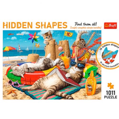 Пазли - 1011 ел, "Котяче свято"  мініатюра фото 1