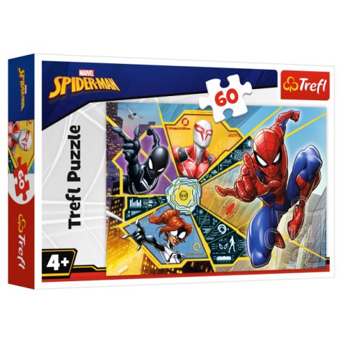 Пазли, 60 ел "Марвел.  У павутинні Людини-павука"  мініатюра фото 1