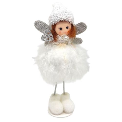 Іграшка декор новорічна ЛЯЛЬКА (БІЛА)  мініатюра фото 1
