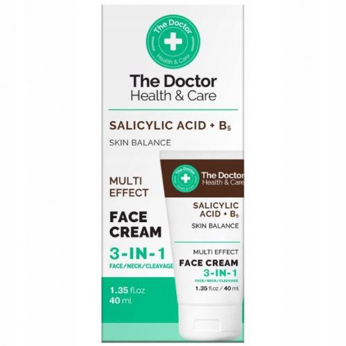 The Doctor Крем для обличчя Health & Care Salicylic Acid + B5 Face Cream 3в1, 40мл  мініатюра фото 1
