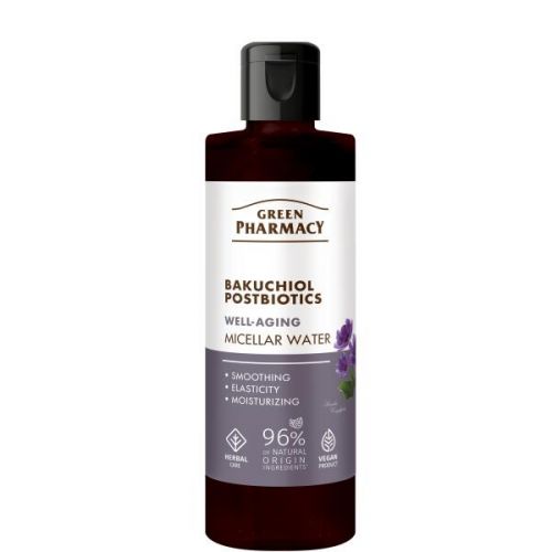 Green Pharmacy Міцелярна вода Бакучіол + Постбіотики, 200мл  мініатюра фото 1
