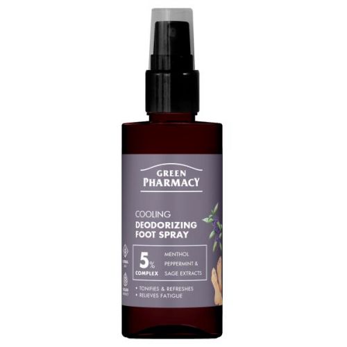Green Pharmacy Дезодоруючий спрей для ніг Охолоджувальний, 150мл  мініатюра фото 1
