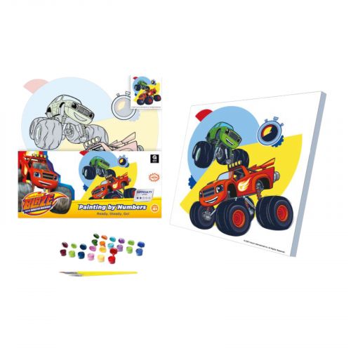 Набір для розпису по номерах 30х30 см "Блиск: На старт, увага, руш!"  мініатюра фото 1