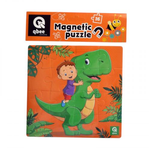 Пазли фомові магнітні - 16 елм.  "Діно друг"  мініатюра фото 1