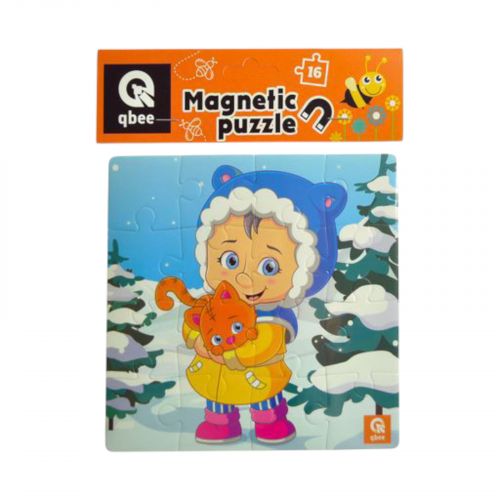 Пазли фомові магнітні - 16 елм "Сніжний Мяв"  мініатюра фото 1