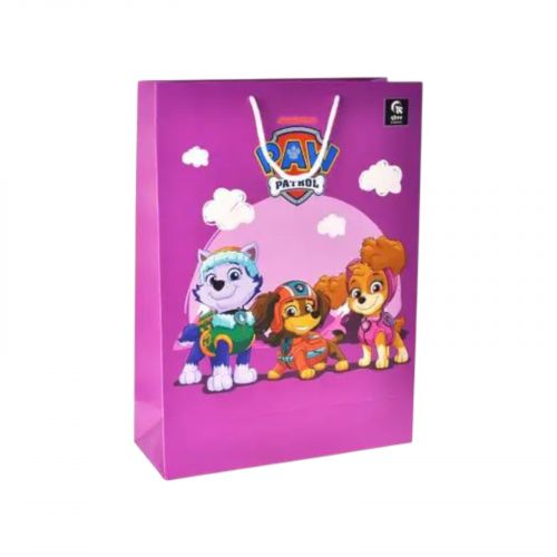 Пакет паперовий M "Щенячий Патруль: Команда дівчат" р. 27x33x11 см  мініатюра фото 1