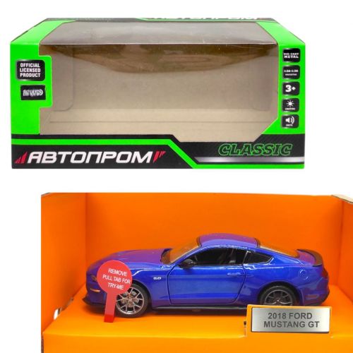 Машина металева "Автопром 1:34 Ford Mustang GT"  мініатюра фото 1