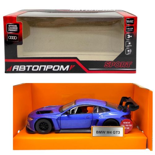 Машинка металлическая "АВТОПРОМ. BMW M4 GT3" фото