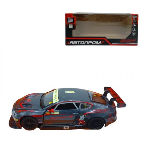 Машина мет.  1:32 "Bentley Continental GT3", батар. , світ. , звук, відкр.  двері  мініатюра фото 1
