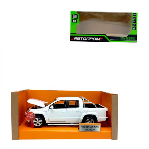 Машина мет.  1:30 Volkswagen Amarok, батар. , світло, звук, відкр.  двері  мініатюра фото 1
