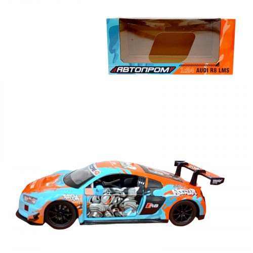 Машина мет. 1:24 Audi R8 LMS, батар. , свет, звук, откр.  дверь  мініатюра фото 1