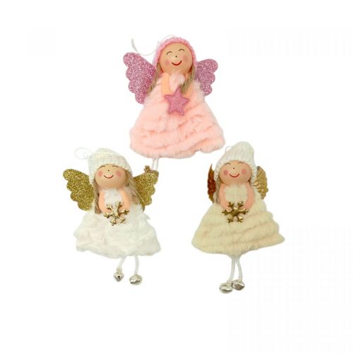 Уцінка. Прикраса-іграшка ялинкова ЯНГОЛЯТКО (МІКС) - ВМ'ЯТИНА НА ГОЛОВІ фото