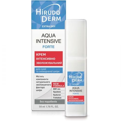 Биокон Крем для лица Hirudo Derm Extra Dry Aqua Intensive Forte Интенсивно увлажняющий 50 мл  мініатюра фото 1