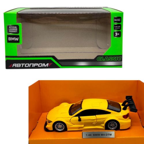Машинка металева "АВТОПРОМ BMW M4 DTM" (ЖОВТА)  мініатюра фото 1
