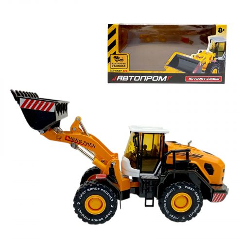 Будтехніка мет. , 1:50 Фронтальний навантажувач, рухливі деталі, у короб.  26,5*13,5*8,5см  мініатюра фото 1
