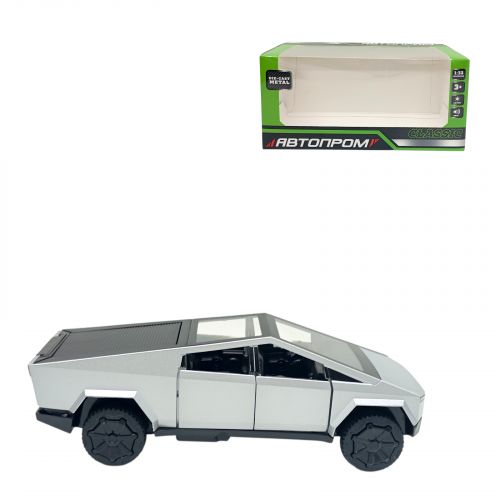 АВТОПРОМ Tesla pickup truck, (СІРА)  мініатюра фото 1