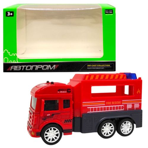 Машинка пластикова "АВТОПРОМ" (ПОЖЕЖНИКИ ВИД 1)  мініатюра фото 1