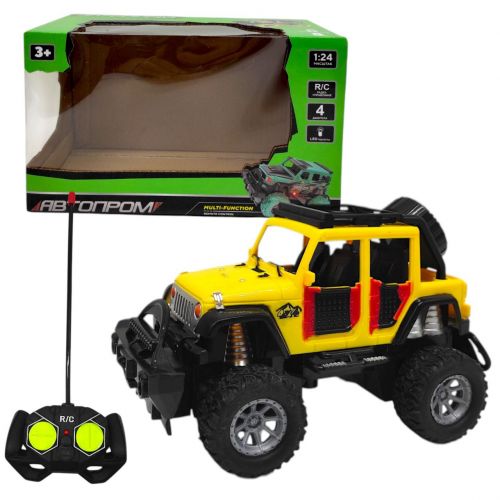 Машина на радіокеруванні "ДЖИП" (ЖОВТИЙ)  мініатюра фото 1