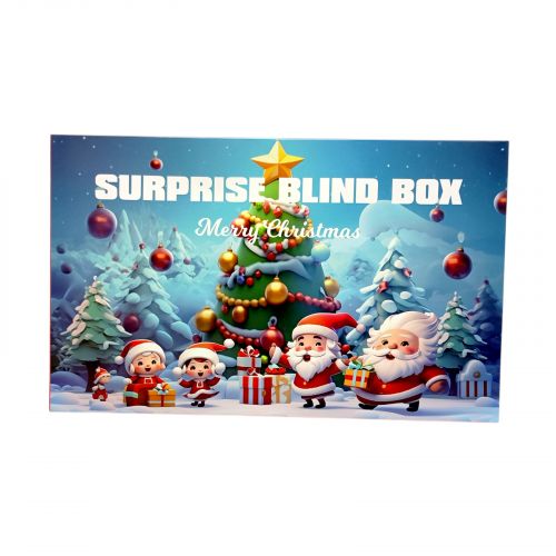 Адвент-календар 24 віконця, гумові фігурки, текстильні гномики, стоячі ялинки, в коробці  мініатюра фото 1